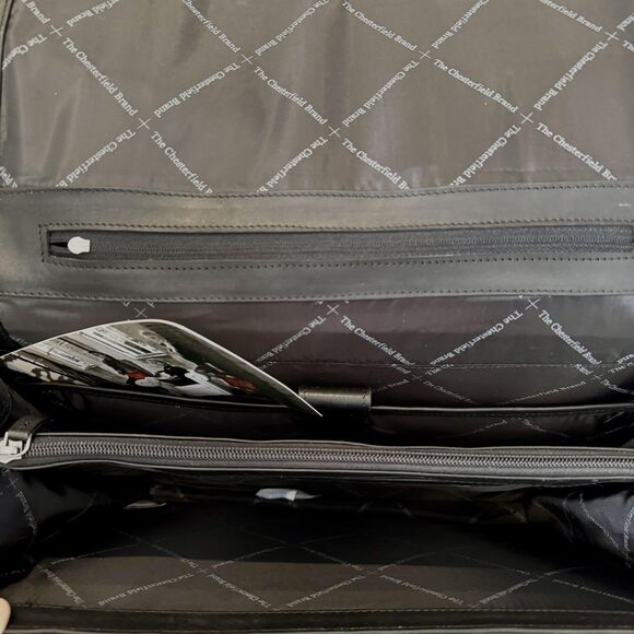 The Chesterfield Brand Joe Leather Briefcase 15.6 Laptop Bag Black Messenger - Picture 10 of 14